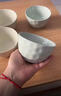 奶油風(fēng)雙色混搭陶瓷餐具家用中式餐具米飯碗小碗菜盤(pán)陶瓷餐具套裝 奶油風(fēng)石頭紋4.7英寸碗2只（混搭） 曬單實(shí)拍圖