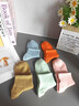 頂瓜瓜100%純棉襪子女冬季【10A抗菌吸汗防臭】純拼色無(wú)骨中筒女休閑襪 曬單實(shí)拍圖