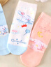 Hello Kitty兒童抗菌襪子秋冬季新款女孩棉襪大童寶寶中筒襪 U4143搭色 20-22 曬單實(shí)拍圖