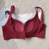 多情貓內衣女士小胸聚攏收副乳防下垂薄款性感文胸罩2026新款本命年紅色 酒紅色套裝（本命年結婚專(zhuān)用） M （34/75AB杯/90-105斤）【厚2CM】 曬單實(shí)拍圖