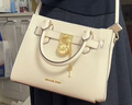MICHAEL KORS【新年情人節禮物】邁克高仕 MK Hamilton 女士小號斜挎包手提包 奶白色 289 NS 曬單實(shí)拍圖