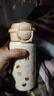 可愛(ài)動(dòng)物吸管保溫杯316不銹鋼高顏值ins男女學(xué)生便攜卡通雙飲杯子 黃色點(diǎn)點(diǎn)狗保溫杯520ml 曬單實(shí)拍圖
