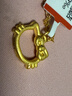 京越隆足金999哈嘍 Kitty吊墜 黃金KT貓框蝴蝶結吊墜女項鏈送女友禮物 黃金小版鏤空貓約0.9-1g+S925項鏈 曬單實(shí)拍圖
