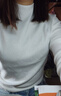 棉致加絨加厚韓版半高領(lǐng)修身內搭毛衣女秋冬季新款簡(jiǎn)約軟糯針織打底衫 5541白色【常規高品質(zhì)】 均碼 80-130斤 曬單實(shí)拍圖