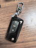 適用于2013款14款15款16款17款豐田鑰匙套榮放RAV4凱美瑞銳志雷凌卡羅拉漢蘭達折疊包扣男女 黑色單殼金屬扣 曬單實(shí)拍圖