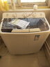 長(cháng)虹半自動(dòng)波輪洗衣機 家用老式雙缸雙桶 洗脫一體機 大容量脫水甩干機 以舊換新 洗脫14.8公斤【洗滌9公斤+脫水5.8公斤】 曬單實(shí)拍圖