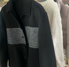 伯爵卓爾拼接撞色高級感羊毛雙面呢夾克男23秋冬韓版通勤男裝外套 Z341669 隕石黑 M 曬單實(shí)拍圖