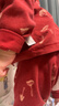 乖奇熊嬰幼兒內衣套裝春秋季純棉過(guò)年服寶寶衣服褲子周歲紅色喜慶兩件套 曬單實(shí)拍圖