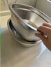 國風(fēng)食品級不銹鋼盆廚房用方盆淘米盆 【食品級不銹鋼】方形實(shí)盆30cm 曬單實(shí)拍圖