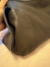 裘真新年禮物 植鞣羊皮逍遙hobo包單肩斜挎包休閑復古大容量通勤包女 咖啡色-小號(偏深)羊皮 曬單實(shí)拍圖