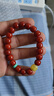 保真正品云南保山南紅瑪瑙手串女款滿(mǎn)色柿子紅老型珠手鏈單圈禮物 收藏級南紅老型蜜蠟款10mm 曬單實(shí)拍圖