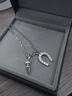 SINCE YOU馬蹄鐵吊墜男2026新款小眾潮酷毛衣鏈馬年本命年項鏈女生日禮物 馬蹄鐵項鏈（吊墜+銀鏈） 曬單實(shí)拍圖