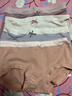 FitonTon內褲女士純棉襠抗菌女生短褲透氣新疆長(cháng)絨棉舒適包臀少女4條 曬單實(shí)拍圖