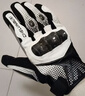 車(chē)輪不息騎行摩托車(chē)手套冬季加絨加厚防風(fēng)碳纖維機車(chē)裝備全指觸屏白色XL碼 曬單實(shí)拍圖