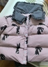 巴厘小豬女童羽絨服外套冬季保暖白鴨絨外出服兒童加絨三防衣服女寶寶冬裝 兔子 90 【充絨量89.44g】 曬單實(shí)拍圖