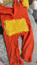 心楠嬰兒爬爬服春秋冬防寶寶臟爬行服衣罩衣長(cháng)袖爬行服戶(hù)外拖地板連體 桔色 80碼【包手包腳款】A類(lèi) 建議0-1歲 曬單實(shí)拍圖