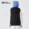 雪中飛兒童羽絨馬甲寬松休閑輕薄背心男女童秋冬坎肩 黑色 160 曬單實(shí)拍圖