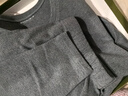 新一步（XINYIBU）舒絨純棉保暖內衣男士半高領(lǐng)磨絨加厚防寒秋衣秋褲打底棉毛衫套裝 8337深灰-圓領(lǐng)-純棉 L 建議165-170cm，110-130斤 曬單實(shí)拍圖