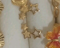 周六福（ZLF）  黃金耳釘女足金星河五角星星耳飾夢(mèng)幻森林 計價(jià)T 一對-1.48g 曬單實(shí)拍圖