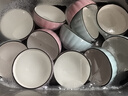 年貨家用吃飯碗高顏值面碗餐具陶瓷新款泡面碗盤(pán)子湯碗碗碟面碗 【南瓜】4.5英寸碗4只裝隨機色 曬單實(shí)拍圖