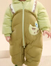 巴拉巴拉童裝嬰兒連體衣假兩件連體羽絨服寶寶衣服冬加厚男童女童兒童 曬單實(shí)拍圖