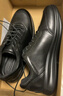 愛(ài)步（ECCO）正裝鞋 增高牛皮休閑皮鞋男 雅仕男鞋系列207124 黑色40 曬單實(shí)拍圖