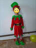 萌夫（MENGFU）2026圣誕服裝萬(wàn)圣節主題小丑服裝兒童裝扮圣誕男童女童可愛(ài)綠精靈 8129(連衣裙+帽子+襪子+腳套+皮帶) 90 cm 曬單實(shí)拍圖