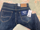 Lee【張凌赫代言】商場(chǎng)同款25新品705中腰錐形101+深藍色男牛仔褲 深藍色 30 曬單實(shí)拍圖
