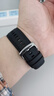 華為（HUAWEI）WATCH D2 幻夜黑氟橡膠表帶腕圍130-210mm 僅適配WATCH D2 運動(dòng)型表帶無(wú)氣囊不能用于血壓測量 曬單實(shí)拍圖