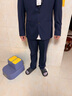柒牌【毛料套西】西服男套裝春秋含羊毛商務(wù)正裝西裝禮服 曬單實(shí)拍圖