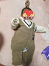 G.duck小黃鴨嬰兒衣服春秋季新生兒連體衣滿(mǎn)月百天男寶寶周歲禮服紳士風(fēng) 咖色 73cm 73碼3-7月建議寶寶6-8公斤 曬單實(shí)拍圖