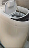 奧克斯（AUX）迷你洗衣機 全自動(dòng)小型嬰兒兒童寶寶內衣波輪洗衣機 帶甩干烘干洗脫一體 【國補】4KG洗脫容量白色【母嬰專(zhuān)用】 曬單實(shí)拍圖