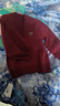 恒源祥純羊毛衫男童加厚保暖毛衣兒童冬季衣服加厚保暖毛衣中大童拉鏈衫 酒紅 140 曬單實(shí)拍圖