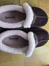 天美意勃肯鞋毛絨保暖圓頭純色女靴新款 啡色 37 曬單實(shí)拍圖