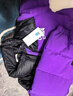 安奈兒（Annil）童裝女童中長(cháng)款羽絨服2024冬新款 晨曦紫 140  曬單實(shí)拍圖