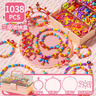 古歐兒童串珠玩具百變波普串珠子過(guò)家家女孩手工項鏈DIY手鏈新年禮物 曬單實(shí)拍圖