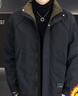 花花公子加棉加厚外套男韓版潮流秋冬季高端棉服立領(lǐng)男士休閑男裝棉衣夾克 黑色-加棉加厚 冬季款 2XL 建議140-155斤 曬單實(shí)拍圖