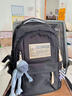 EMINI HOUSE伊米妮書(shū)包ins森系百搭3-6年級學(xué)生初中高中大學(xué)生大容量雙肩包 大號【復古黑】高品質(zhì)升級新耐磨面料 曬單實(shí)拍圖