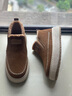 楓葉（leaveland）中幫雪地靴男冬季東北戶(hù)外抗寒一腳蹬棉鞋男加絨保暖皮毛一體棉靴 棕色（皮鞋碼） 41 曬單實(shí)拍圖
