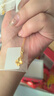 禮意久久999足金黃金吊墜四葉草項鏈女款生日禮物送女生女士送媽媽女友 新年禮物馬年本命年女士禮物新婚結婚紀念日送老婆已婚 【999足金吊墜+925銀鍍金鏈】新年禮物給女生送女朋友 曬單實(shí)拍圖