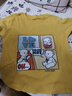 舒貝怡男童T恤長(cháng)袖春秋裝寶寶休閑上衣純棉兒童衣服童裝秋天女童打底衫 姜黃 120 曬單實(shí)拍圖