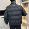 杰遜斯立領(lǐng)棉衣男士冬季外套短款潮流痞帥加厚保暖羽絨棉服男裝潮牌棉襖 F186黑色 M 建議90-110斤 曬單實(shí)拍圖