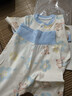 優(yōu)奇新生嬰兒分體套裝純棉寶寶秋衣秋褲初生兒兩件套滿(mǎn)月服嬰兒睡衣 曬單實(shí)拍圖