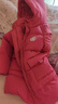 富羅迷女童羽絨服冬季連帽防風(fēng)中長(cháng)款外套兒童三防加厚童裝 西瓜紅 140 曬單實(shí)拍圖