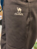 駱駝（CAMEL）加絨工裝男褲防風(fēng)防水傘兵軟殼休閑褲 C15CAYL6014 幻影黑 L 曬單實(shí)拍圖