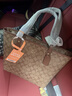 蔻馳（COACH）女包City Zip Tote30 經(jīng)典拉鏈開(kāi)合購物袋單肩包手提包托特包 淺卡其色58292-IME74 大號 長(cháng)29.84cm 寬13.5cm 高27cm 曬單實(shí)拍圖