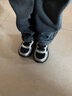 泰蘭尼斯冬季兒童運動(dòng)鞋男童潮酷休閑女童防滑跑步鞋黑/銀色30 曬單實(shí)拍圖
