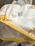 愛(ài)貝迪拉包單新生兒防驚跳睡袋嬰幼兒薄款秋冬包裹巾抱被包被純棉A類(lèi)四季 【單層】安迪兔 95cm*95cm 曬單實(shí)拍圖