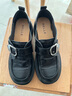 百麗（Belle）復古方扣羊皮樂(lè )福鞋女2026春新商場(chǎng)同款便士樂(lè )福鞋F1E1DAM6預售 黑色 39 (245mm) 曬單實(shí)拍圖