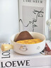 靜閑居陶瓷手柄碗拌飯碗手把成人吃飯一人一個(gè)專(zhuān)人高顏值帶把手學(xué)生日式 橘子貓貓丨手柄碗一只 曬單實(shí)拍圖